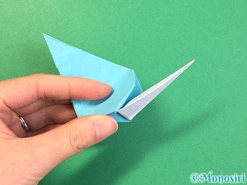 折り紙で立体的なネズミの折り方手順65
