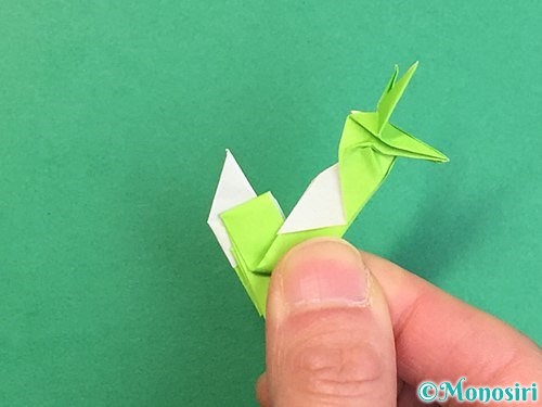 折り紙で龍の折り方手順54