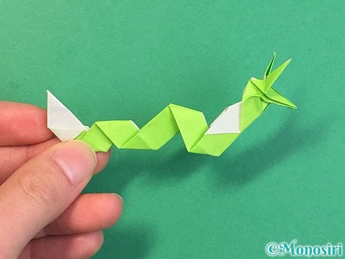 折り紙で龍の折り方手順58