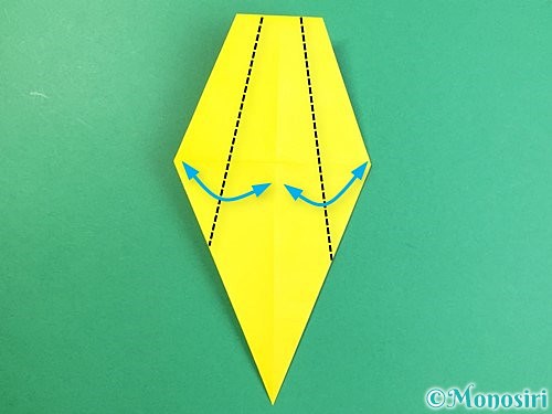 折り紙で立体的なキリンの折り方手順19