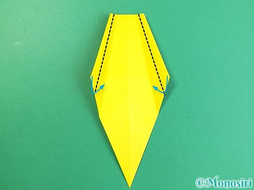 折り紙で立体的なキリンの折り方手順21