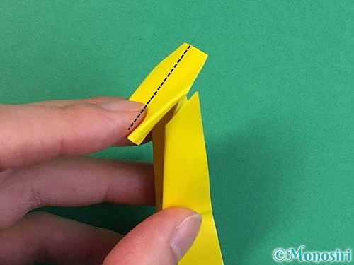 折り紙で立体的なキリンの折り方手順32