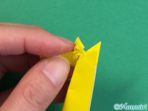 折り紙で立体的なキリンの折り方手順38