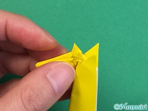 折り紙で立体的なキリンの折り方手順39