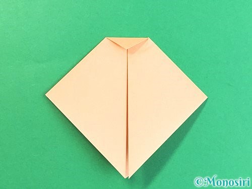 折り紙で豚の顔の折り方手順6