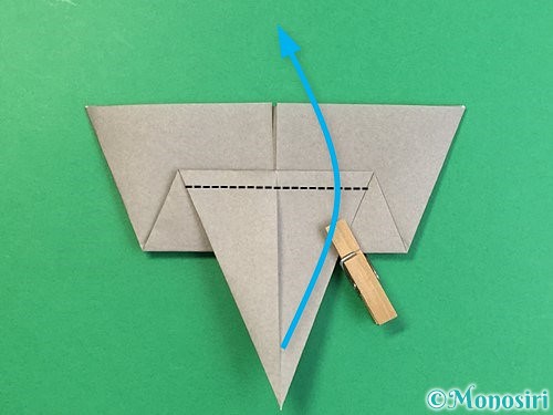 折り紙で象の顔の折り方手順13