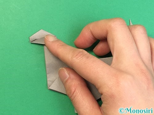 折り紙でアシカ(オットセイ)の折り方手順43