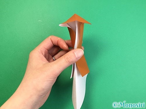 折り紙でラッコの折り方 Monosiri