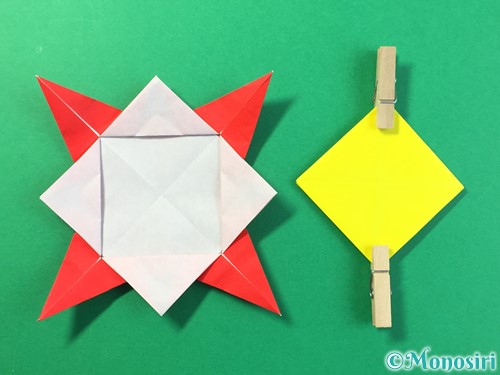 折り紙でひまわりの折り方手順36