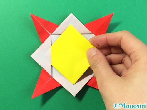 折り紙でひまわりの折り方手順38