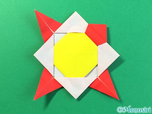 折り紙でひまわりの折り方手順41