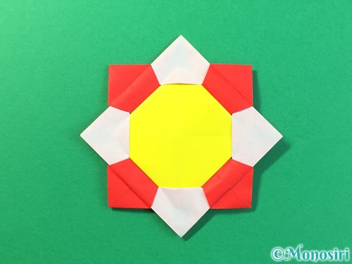 折り紙でひまわりの折り方手順42