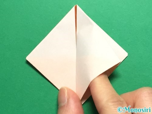 折り紙で立体的なひまわりの折り方手順19