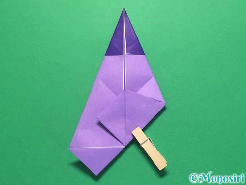 折り紙でなすの折り方手順26