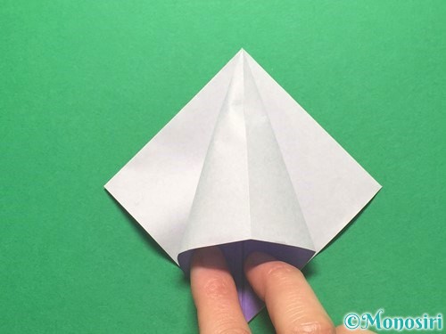 折り紙で朝顔の折り方手順15