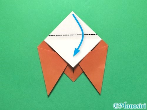 折り紙でセミの折り方手順11