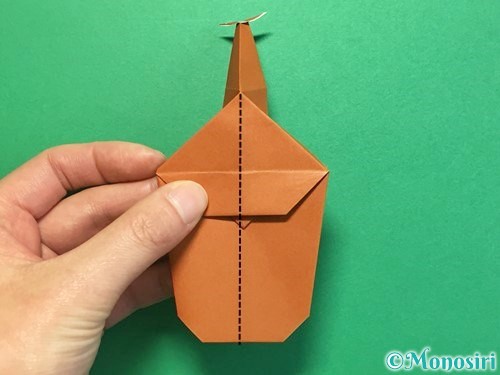 折り紙でカブトムシの折り方手順36