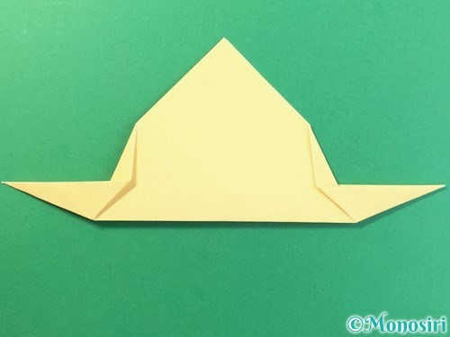 折り紙で麦わら帽子の折り方手順10