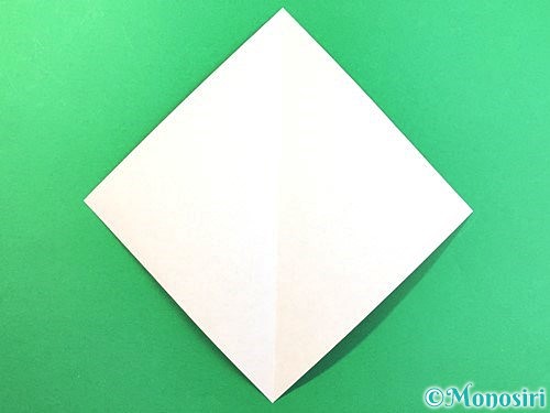 折り紙で立体的なカブトムシの折り方手順2
