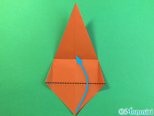 折り紙で立体的なカブトムシの折り方手順12