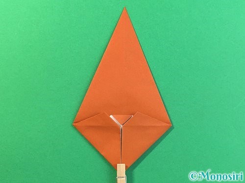 折り紙で立体的なカブトムシの折り方手順19