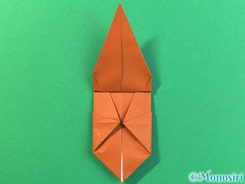 折り紙で立体的なカブトムシの折り方手順28