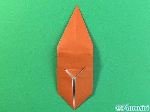 折り紙で立体的なカブトムシの折り方手順29