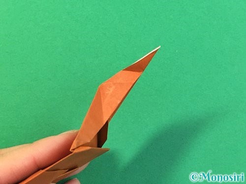 折り紙で立体的なカブトムシの折り方手順36