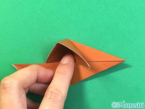 折り紙で立体的なクワガタの折り方手順57