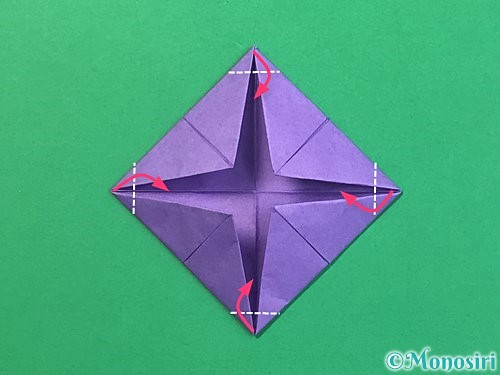 折り紙で睡蓮(蓮の花)の折り方手順10
