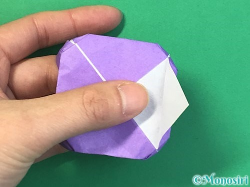 折り紙で睡蓮(蓮の花)の折り方手順25
