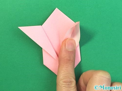 折り紙で風船うさぎの折り方手順38