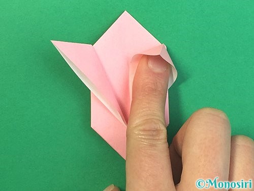折り紙で風船うさぎの折り方手順39