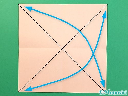 折り紙で立体的なうさぎ折り方手順3