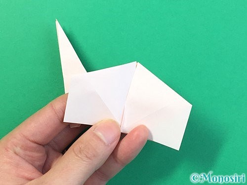 折り紙で立体的なうさぎ折り方手順41
