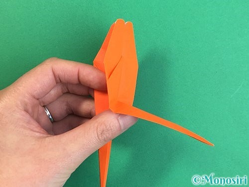 折り紙でトンボの折り方手順28
