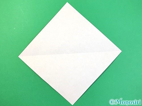 折り紙でトンボの折り方手順2