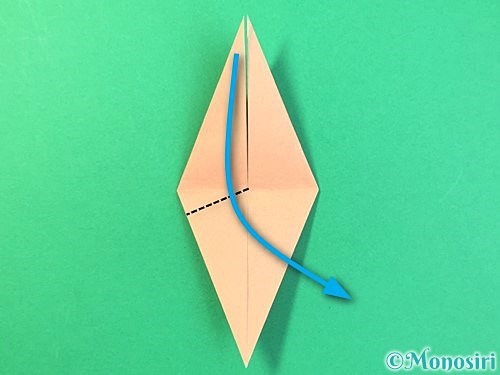 折り紙でトンボの折り方手順21