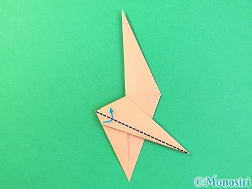 折り紙でトンボの折り方手順23