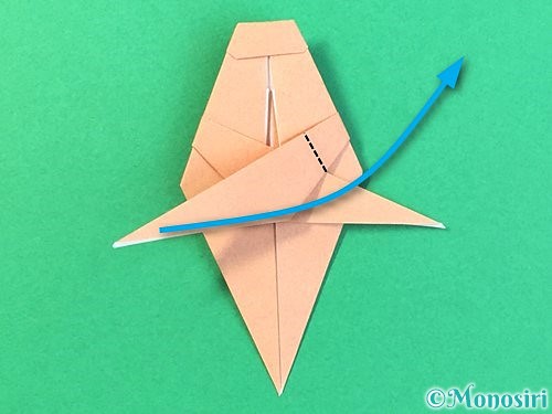 折り紙でトンボの折り方手順53