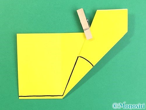 折り紙でいちょうの切り方手順9