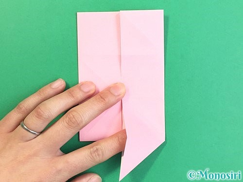 折り紙でコスモスの折り方手順24
