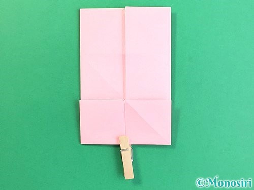 折り紙でコスモスの折り方手順26