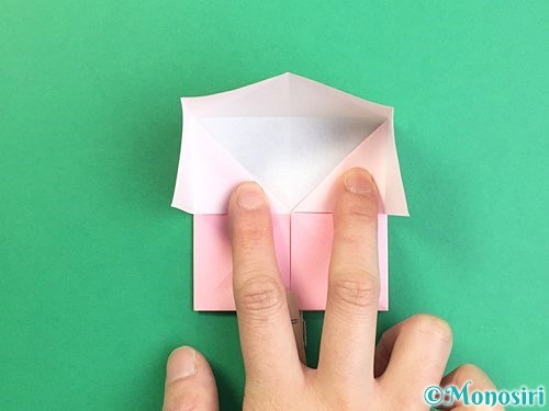 折り紙でコスモスの折り方手順29
