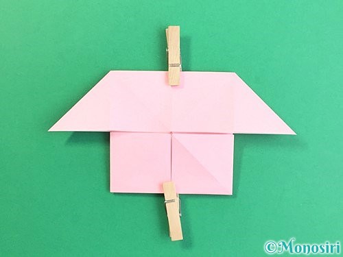 折り紙でコスモスの折り方手順31