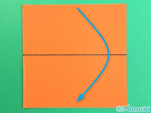 折り紙で立体的なガーベラの折り方手順1