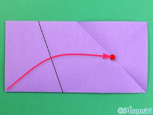 折り紙で立体的なリンドウの折り方手順5