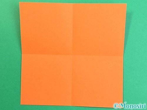 折り紙で柿の折り方手順2
