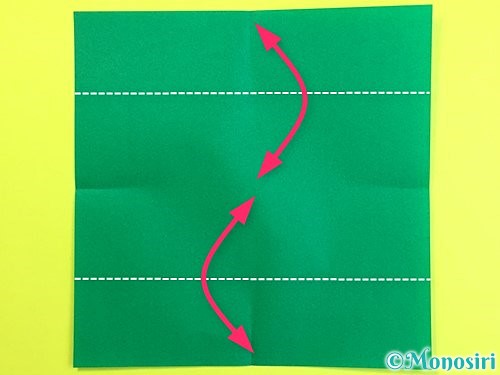 折り紙で立体的な柿の折り方手順41