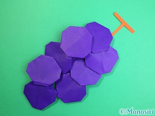 折り紙でぶどうの折り方手順30